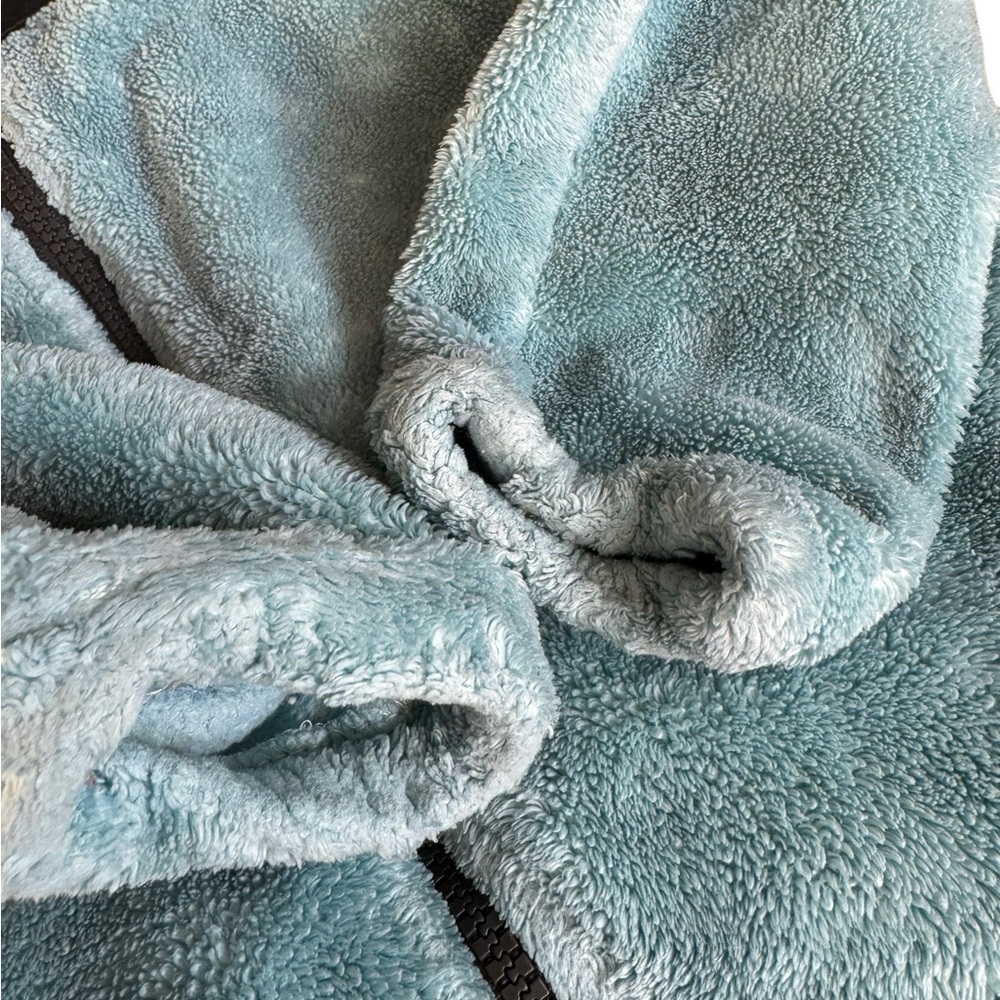 The North face blue fleece hoodie full zip - Picture 5 of 6